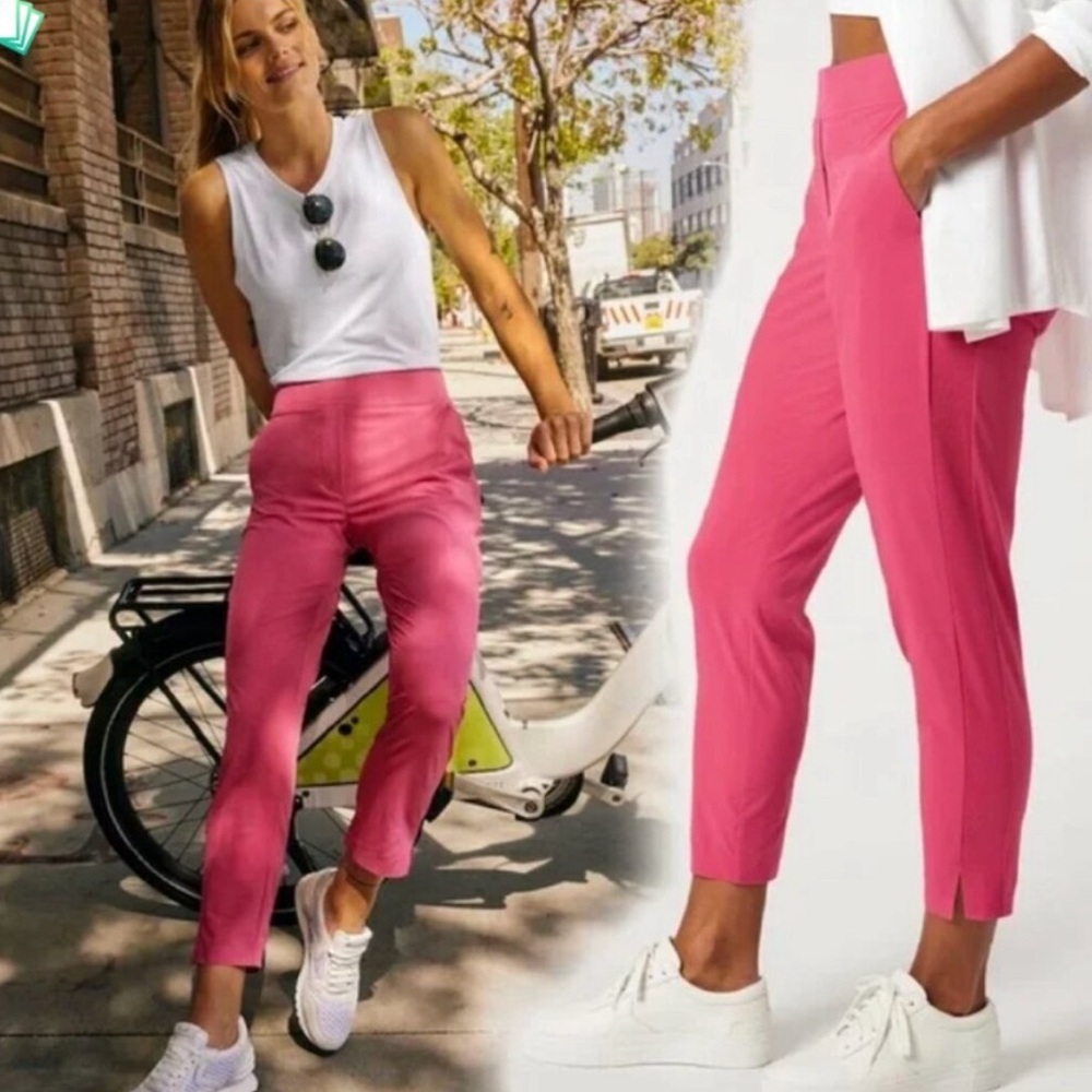 Athleta Brooklyn Ankle Pant Dragonfruit Pink size 10